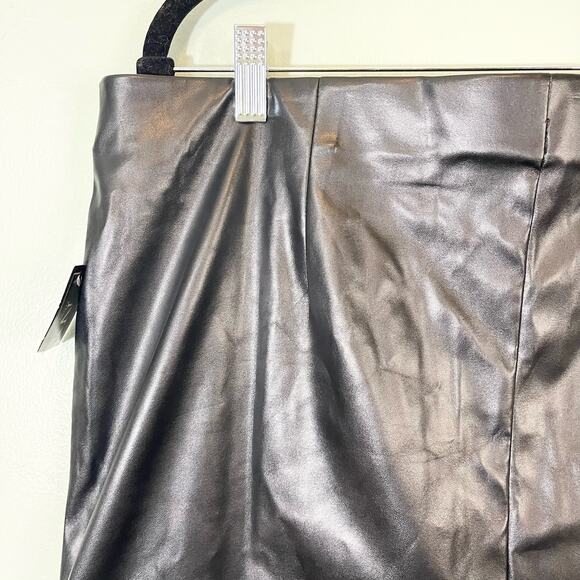 NYCC Vegan Leather Pencil Skirt women’s Nwt Size XL - Picture 2 of 7